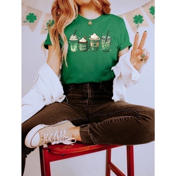 St. Patty’s Day Latte‎ Shirt Unisex Sizing - Picture 2 of 6